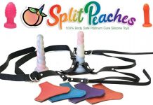 Split Peaches Strap-On Harness Featured on Kinkly.com