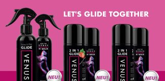 „Venus Glide“, die exklusive Gleitmittel-Serie für unvergessliche Momente – jetzt erhältlich bei VPS venus glide